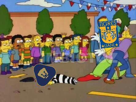 Tigres masacró a Pumas hasta en memes