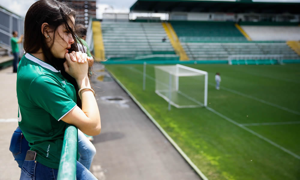Aficionados  lloraron al Chapecoense