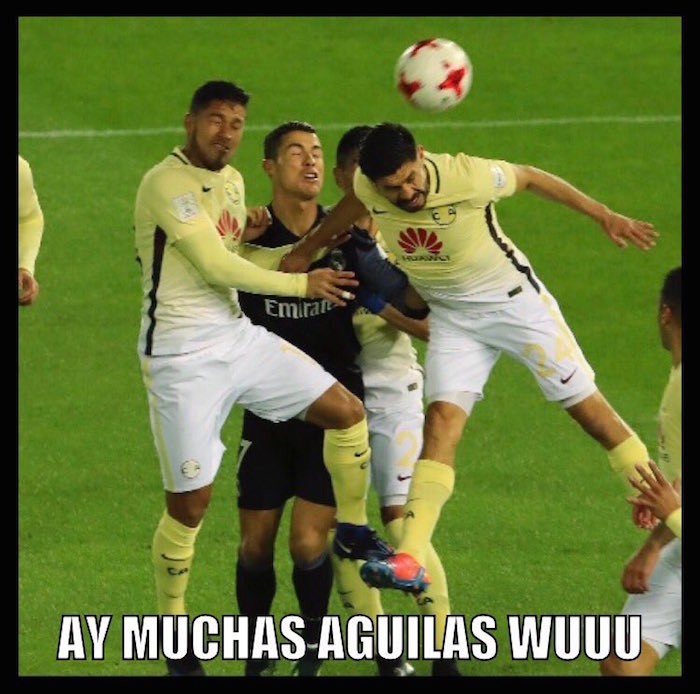 América también le dio pelea al Real Madrid en memes