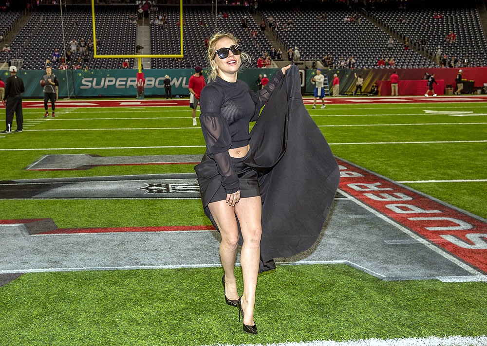 La diosa del Super Bowl LI.