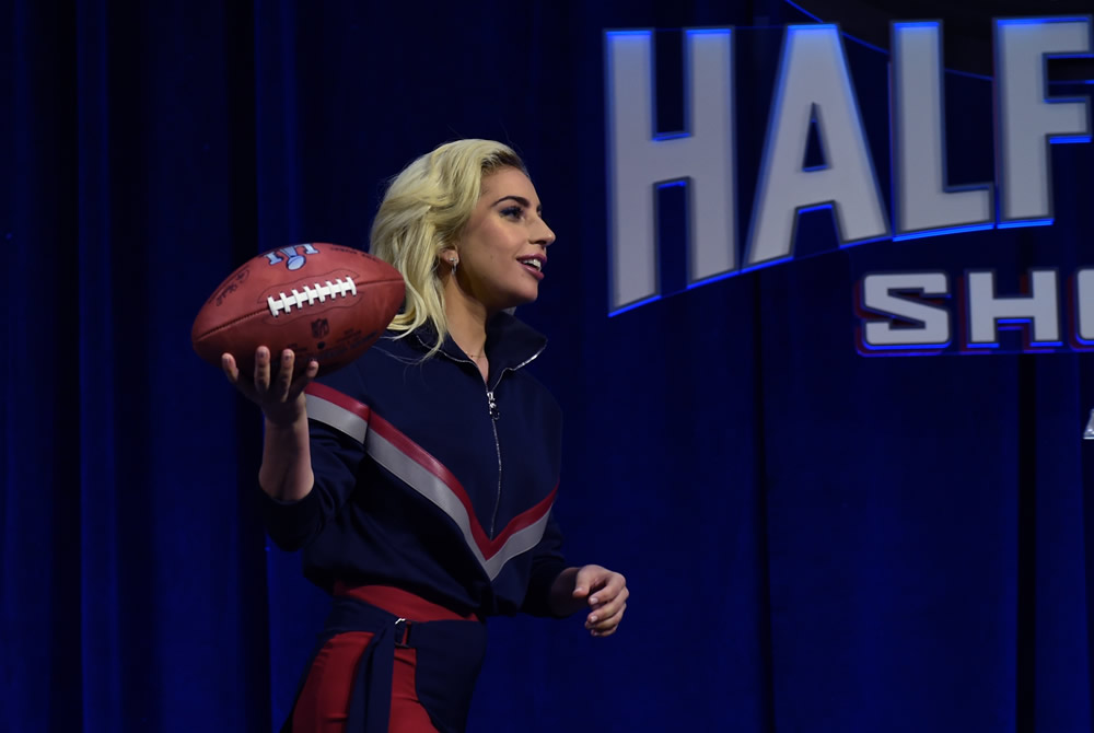 La diosa del Super Bowl LI.