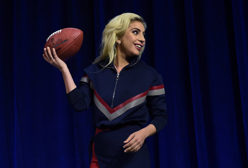 La diosa del Super Bowl LI.