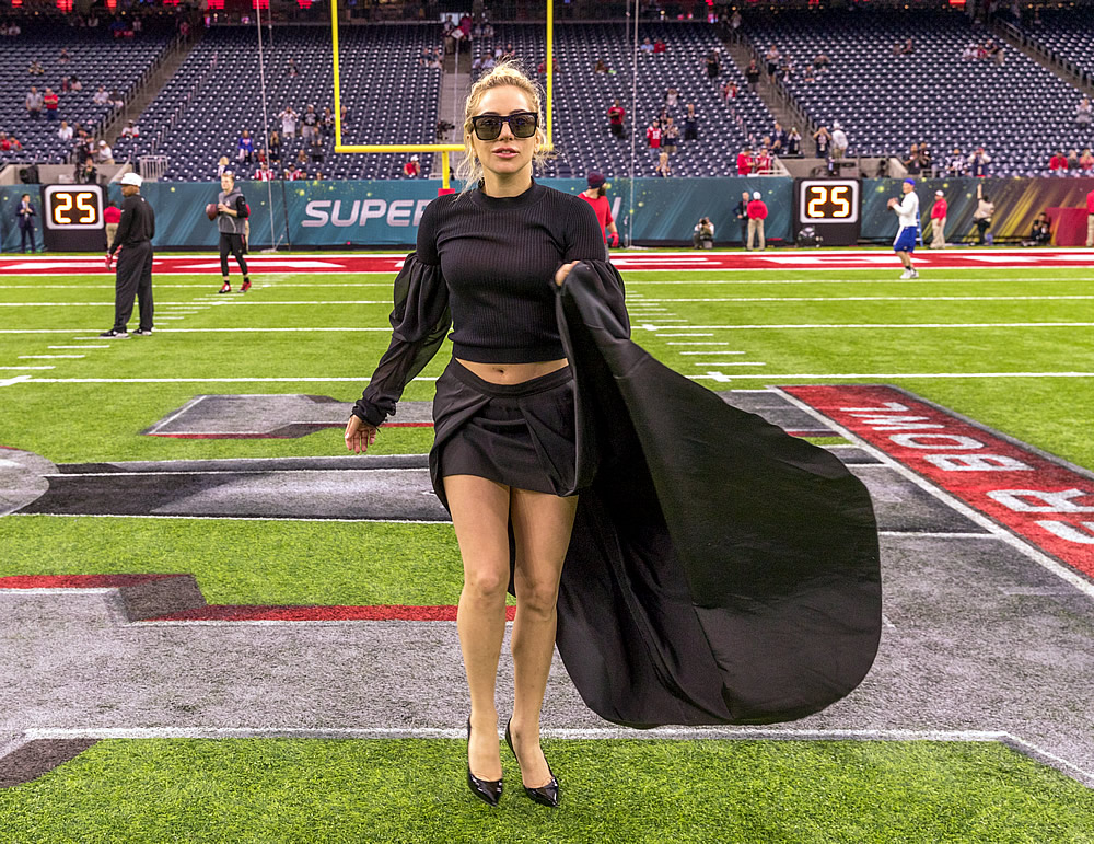 La diosa del Super Bowl LI.