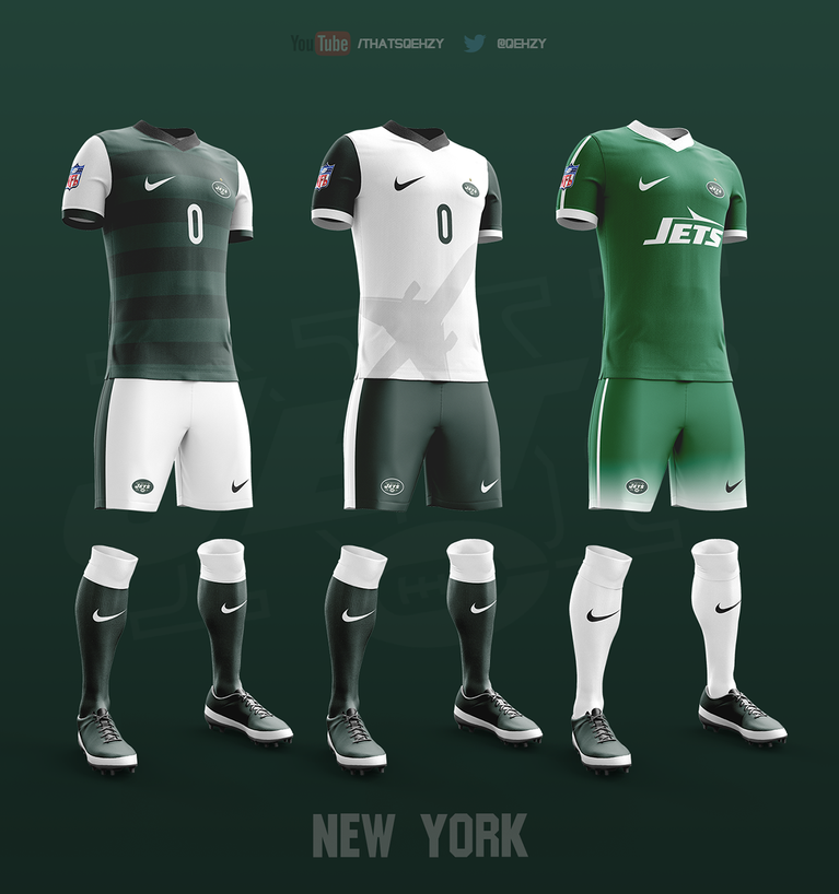Si los equipos de la NFL jugaran futbol, vestirían así