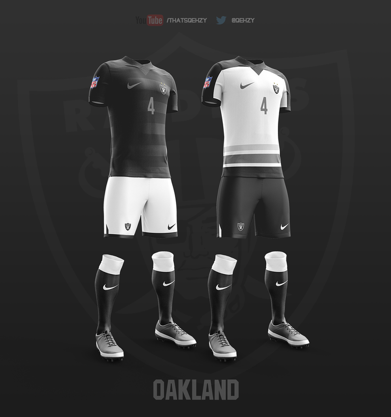 Si los equipos de la NFL jugaran futbol, vestirían así
