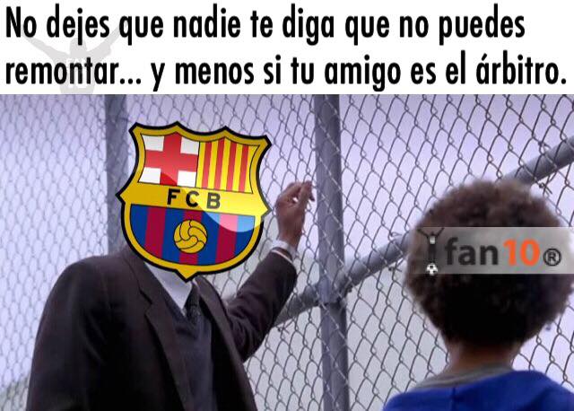 Barcelona, PSG, remontada y árbitro. ¡Qué vengan los memes!