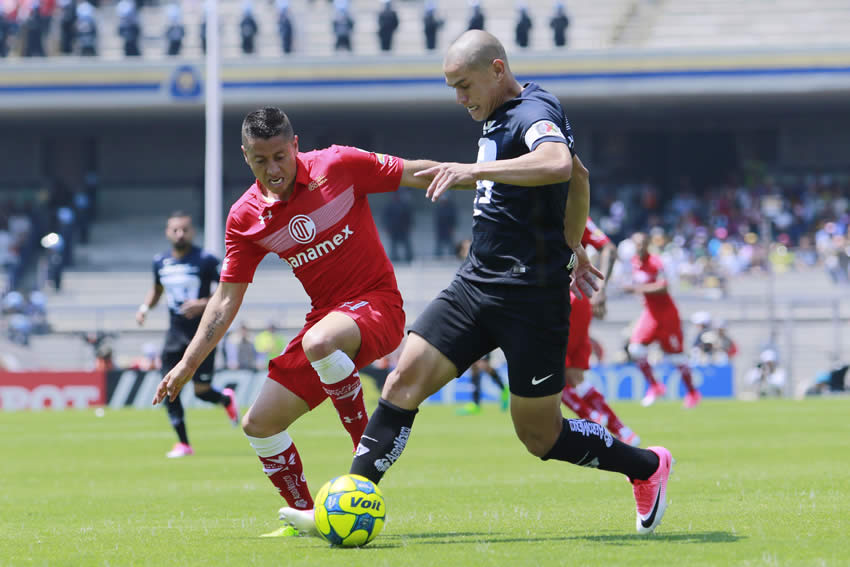 Toluca conservó el liderato de la Liga MX venciendo a Pumas en C.U.