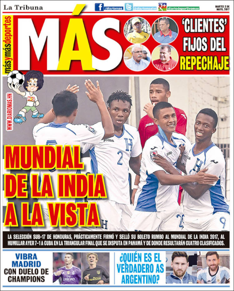 Las mejores portadas deportivas a lo largo y ancho del mundo.