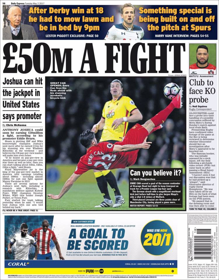 Las mejores portadas deportivas a lo largo y ancho del mundo.