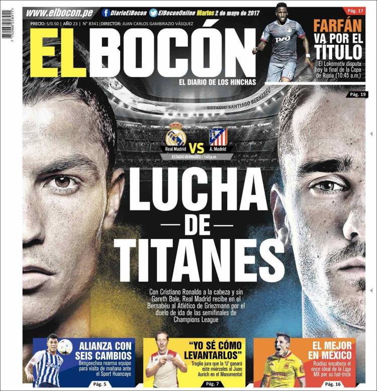 Las mejores portadas deportivas a lo largo y ancho del mundo.