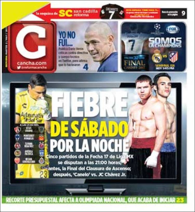 Las mejores portadas deportivas a lo largo y ancho del mundo.