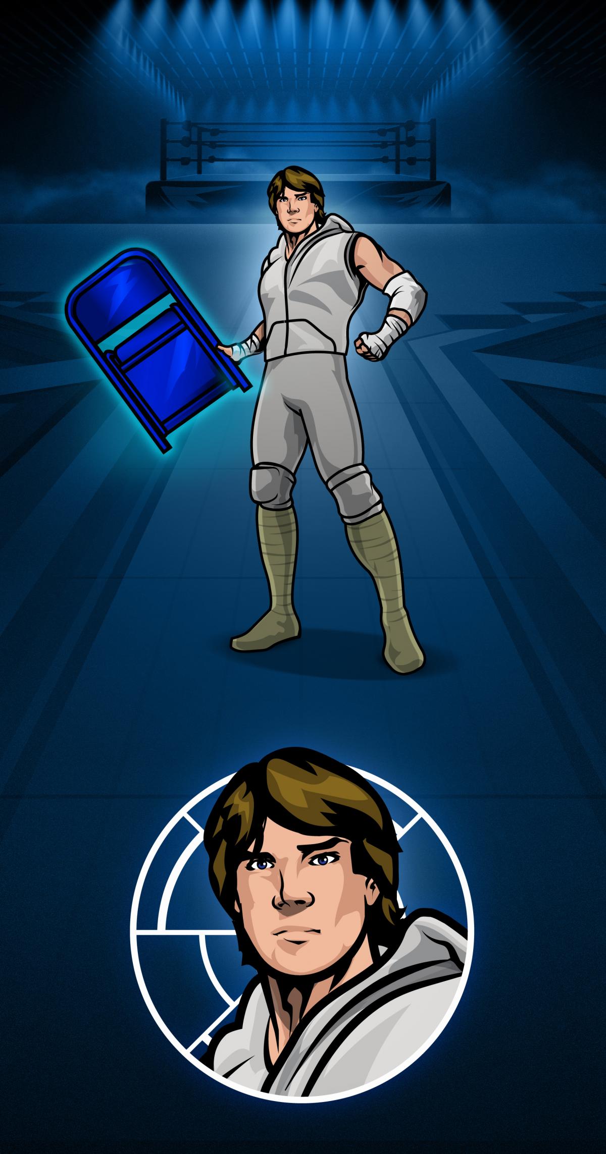 Personajes de Star Wars como luchadores de WWE.