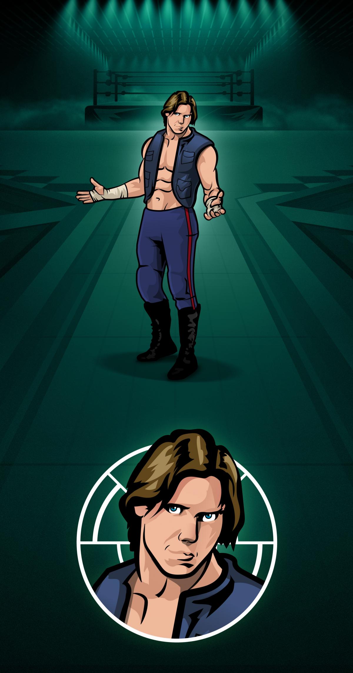 Personajes de Star Wars como luchadores de WWE.