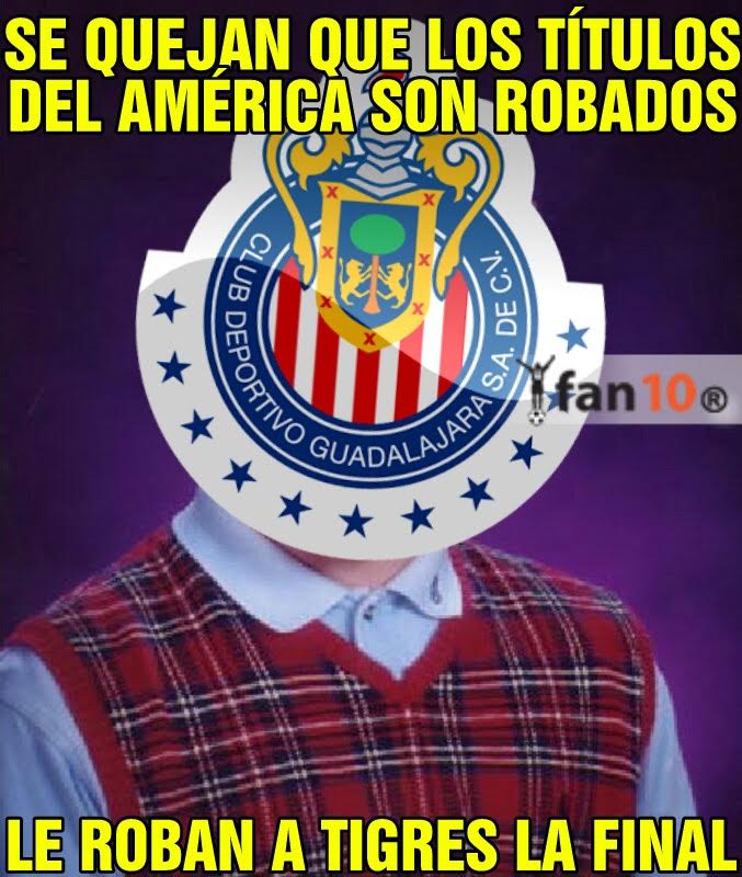 Mejores memes de la gran final del C2017 de la Liga MX entre Chivas y Tigres.