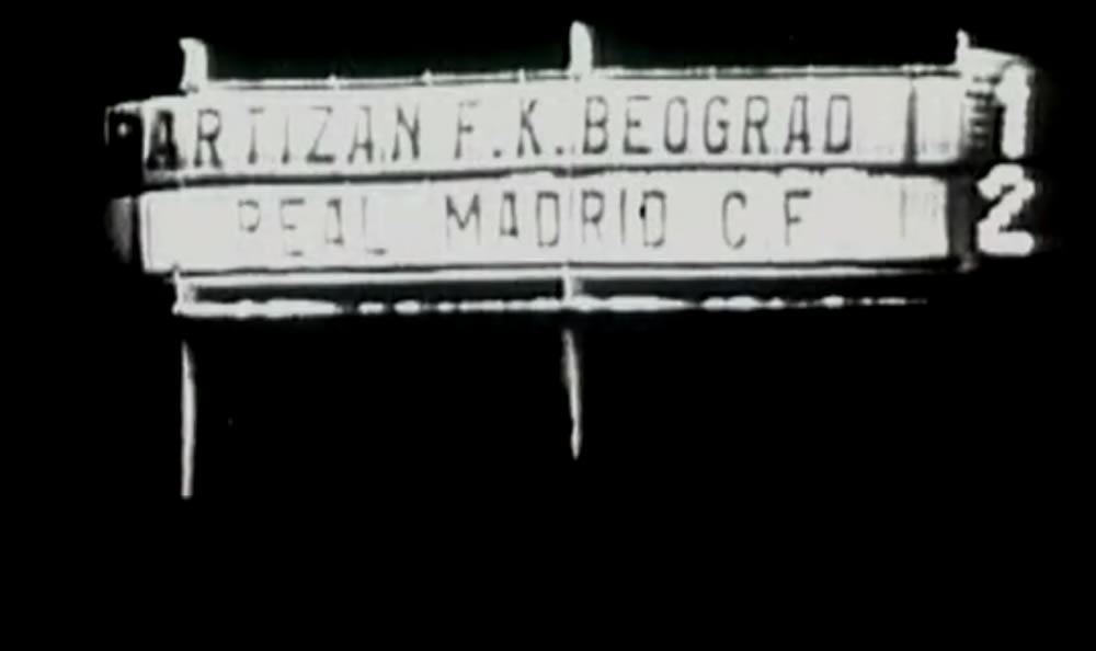 Sexta Copa de Europa; Real Madrid 2-1 Partizán Belgrado en el año de 1966.