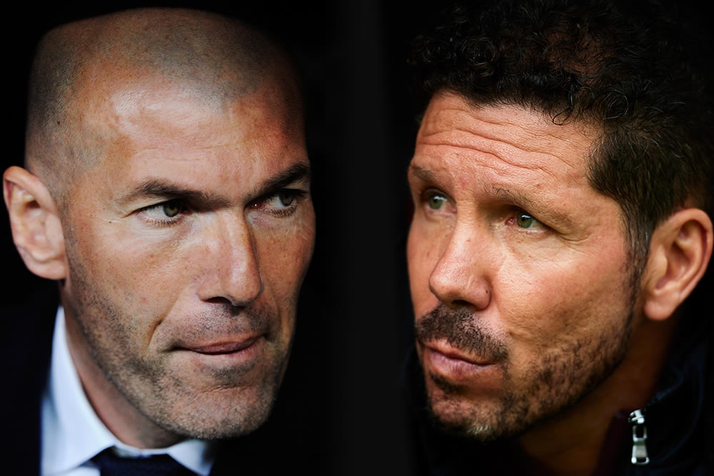 Dos grandes en los banquillos madridistas, solo el francés celebró.