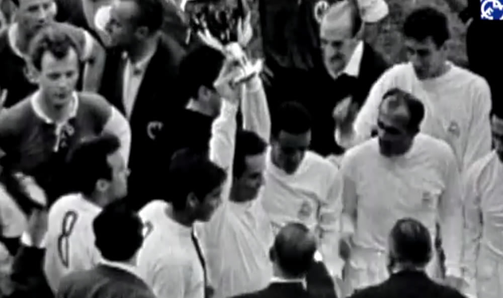 En 1960 fue cuando lograron la Quinta Copa de Europa; Real Madrid 7-3 Frankfurt.