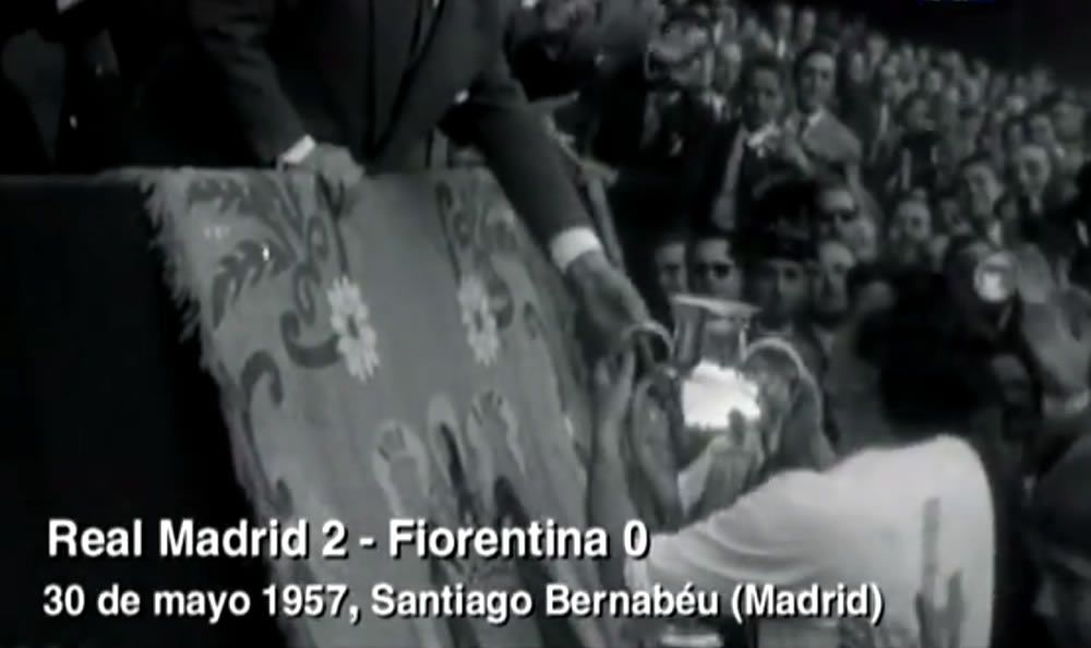 En 1957 llegó la segunda Copa de Europa, Real Madrid derrotó 2-0 a la Fiorentina