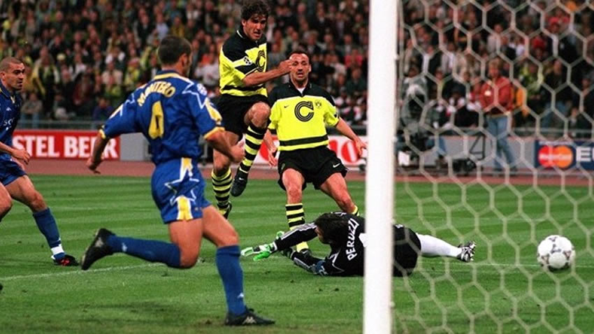 Final en 1997, Burussia Dortmund goleó 3-1 a la Juventus.