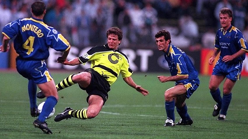 Malos recuerdos para la Juve en aquella final de 1997; el Dortmund les ganó 3-1.