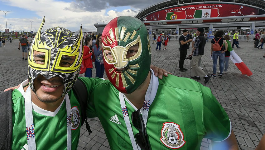 El folklore mexicano no pudo faltar a la cita en Kazán.