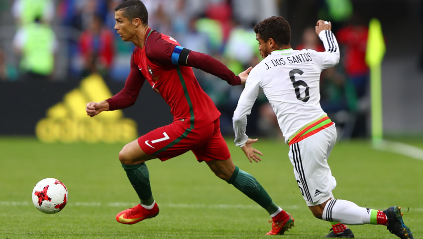 El Tri tuvo sumo cuidado con la estrella portuguesa. 
