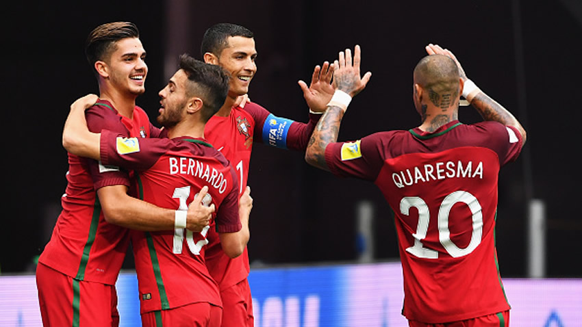 Fue hasta el minuto 33 que Portugal logró ponerse en ventaja.