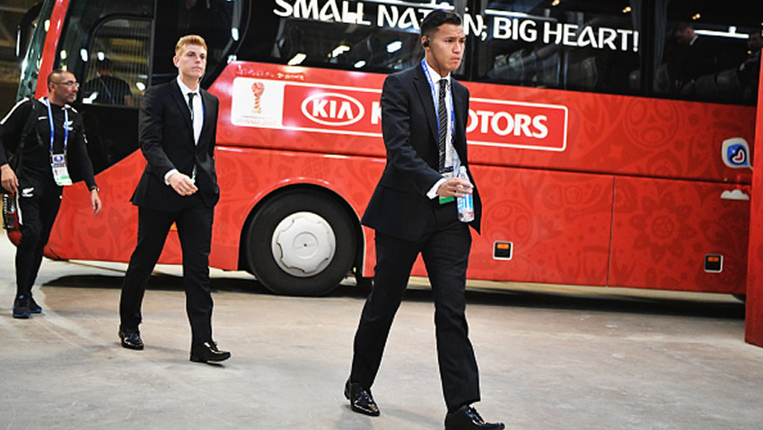 Sin contratiempo llegó Nueva Zelanda al estadio de San Petersburgo.