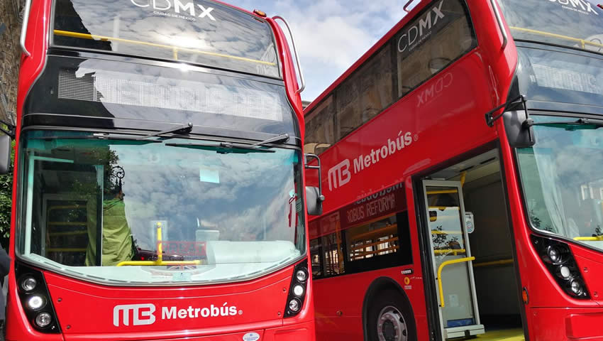 El Metrobús de doble piso que recorrerá Av. Reforma en la CDMX