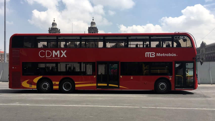 El Metrobús de doble piso que recorrerá Av. Reforma en la CDMX