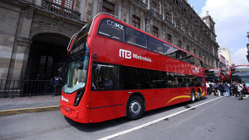 El Metrobús de doble piso que recorrerá Av. Reforma en la CDMX