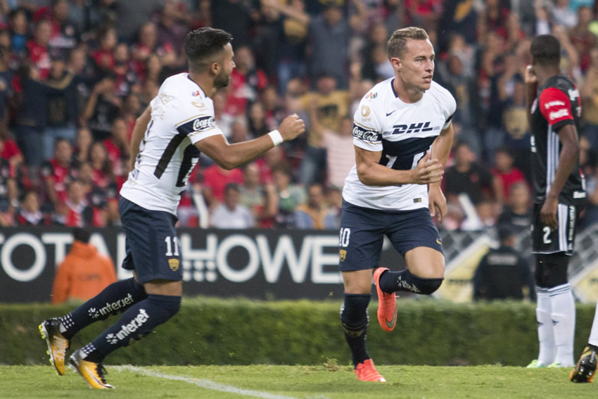 Atlas mostró más garra y remontó ante Pumas 