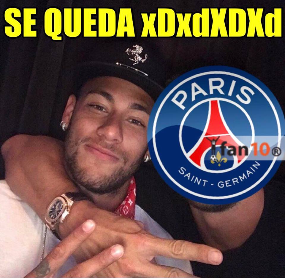 El adiós de Neymar al Barça, en Memes
