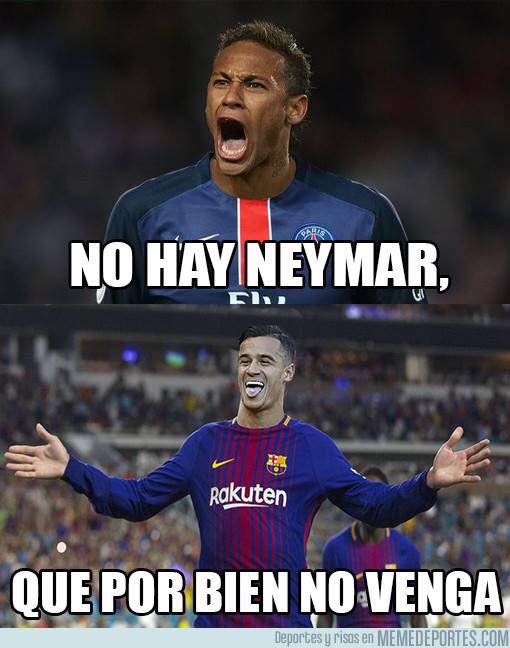 El adiós de Neymar al Barça, en Memes