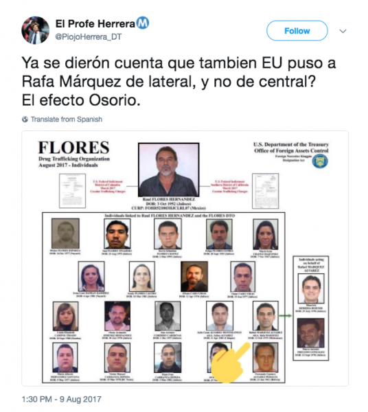 Los mejores memes del tema Rafael Márquez y la acusación de nexos con el narco.
