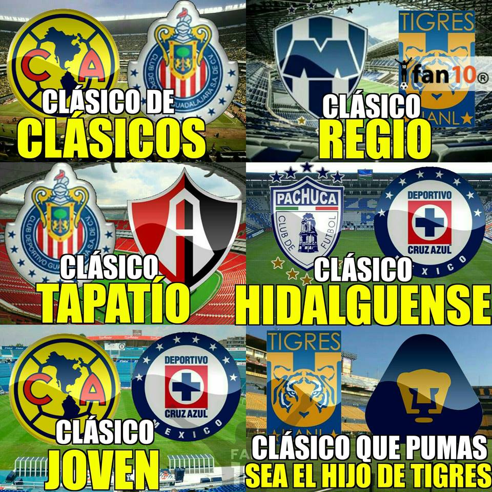 Chivas y Pumas fueron 'bulleados' en los memes de la J5
