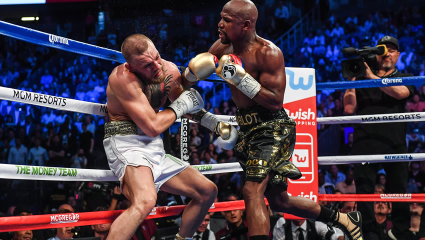 Mayweather venció por nocaut técnico a McGregor