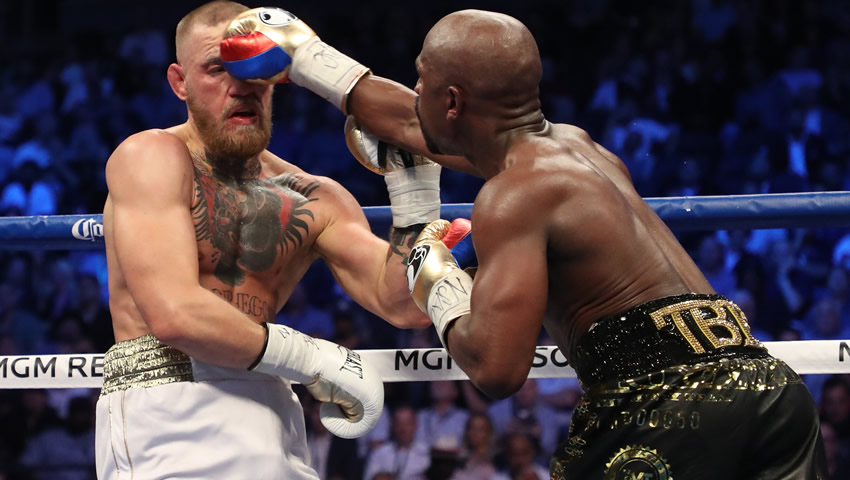 Mayweather venció por nocaut técnico a McGregor