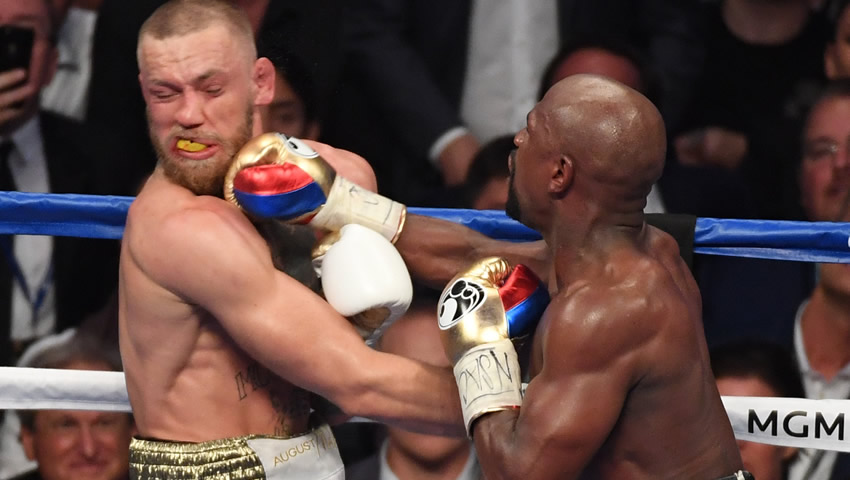 Mayweather venció por nocaut técnico a McGregor