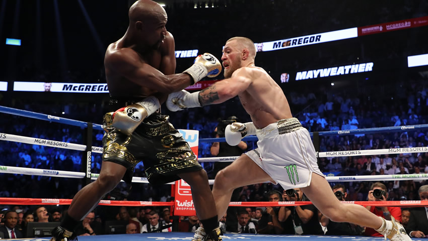 Mayweather venció por nocaut técnico a McGregor