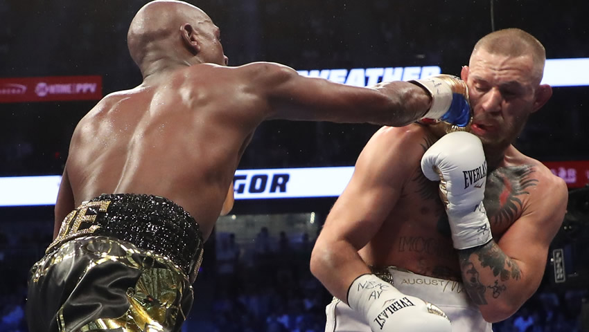 Mayweather venció por nocaut técnico a McGregor