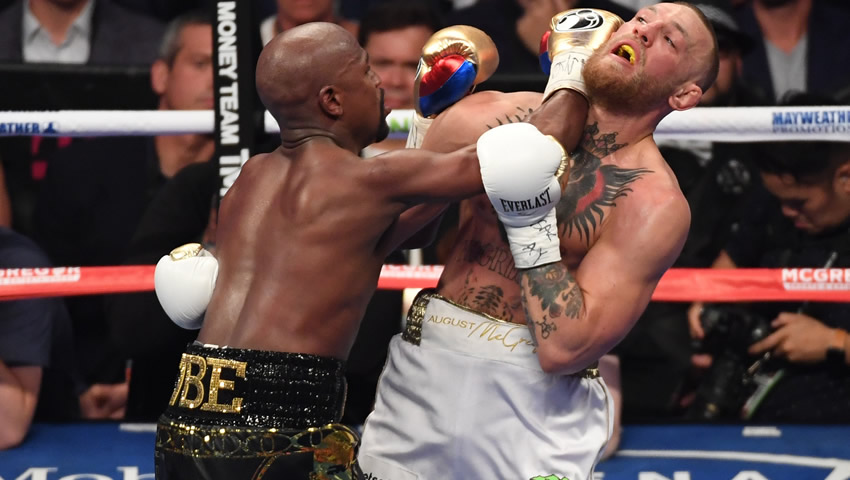 Mayweather venció por nocaut técnico a McGregor