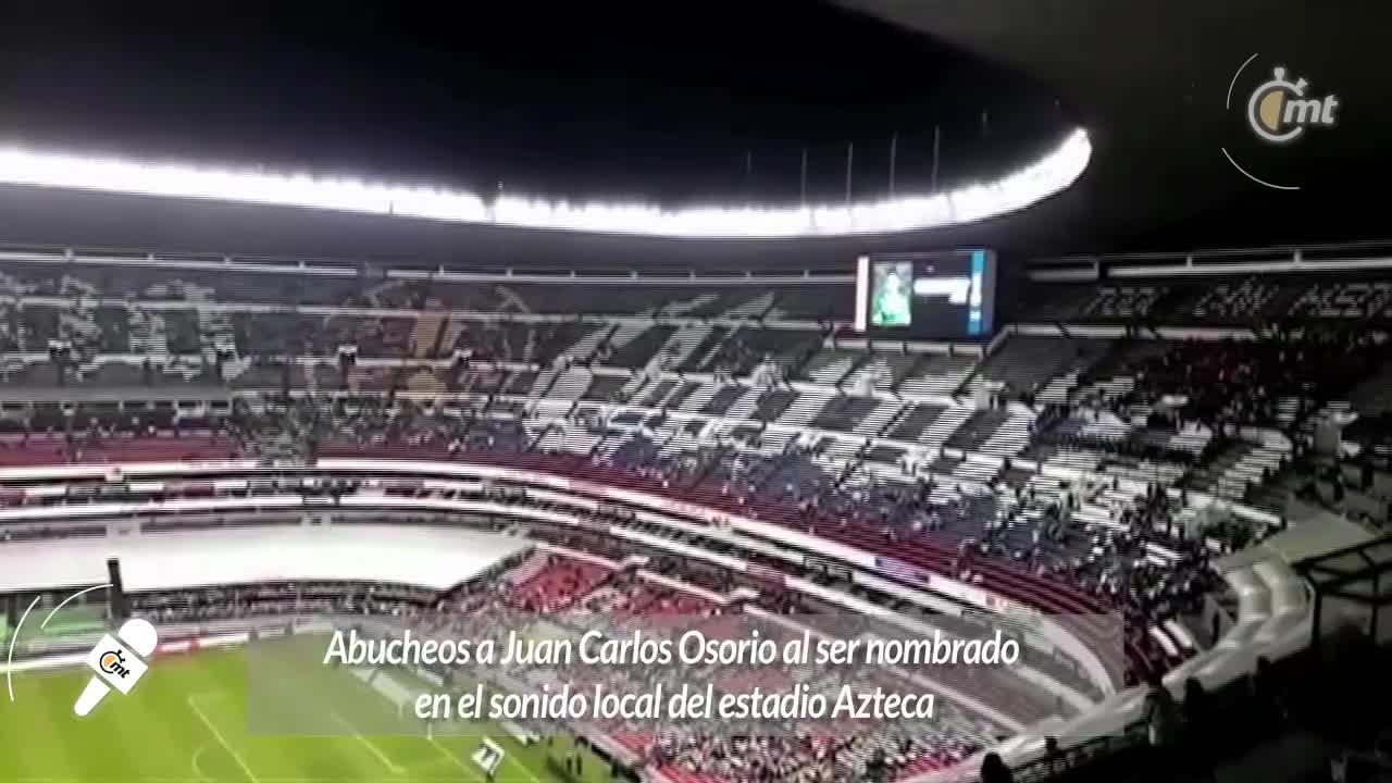 Reciben con abucheos a Osorio en el Azteca