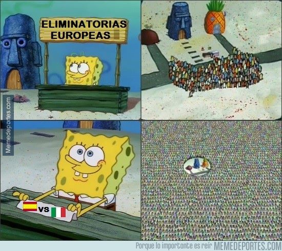 España humilló a Italia, en la cancha y en los Memes
