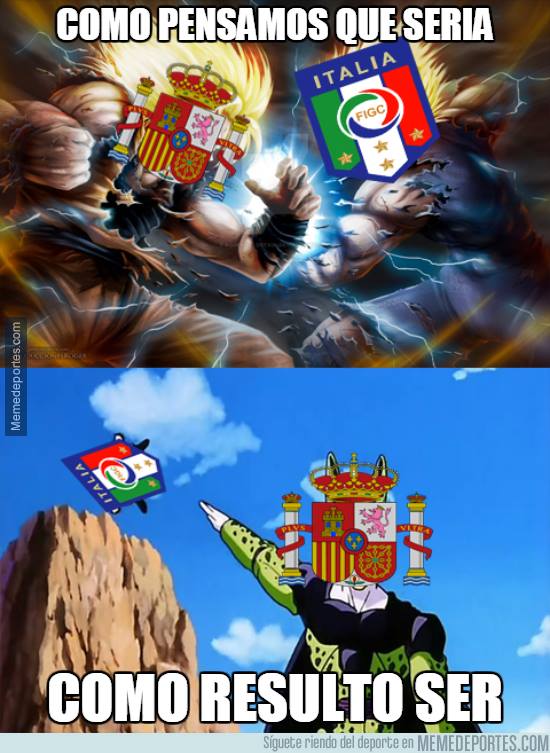 España humilló a Italia, en la cancha y en los Memes