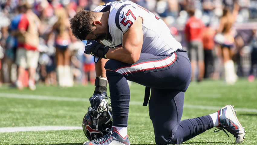 NFL 'desafía' a Trump; las protestas durante el himno de EE.UU.