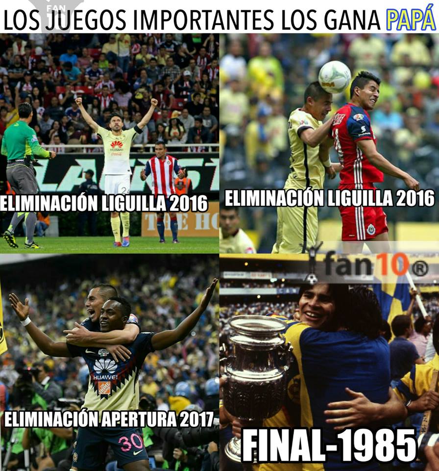 Mejores memes del clásico América 2-1 Chivas del Apertura 2017 de la Liga MX.