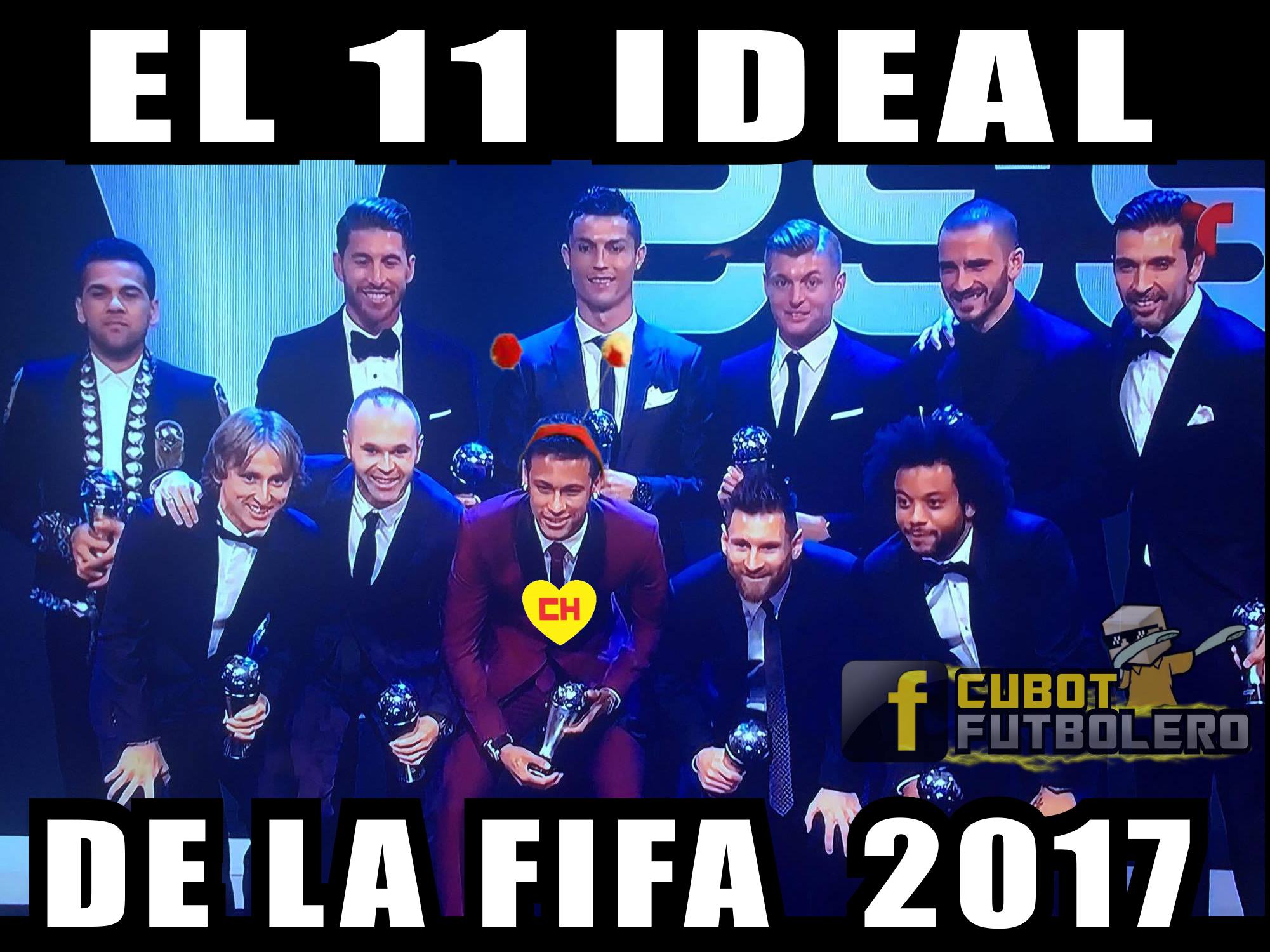 Los mejores memes de los premios The Best 2017 de FIFA.