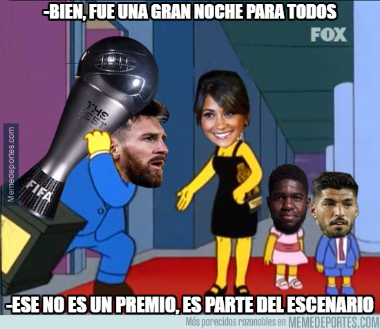 Los mejores memes de los premios The Best 2017 de FIFA.