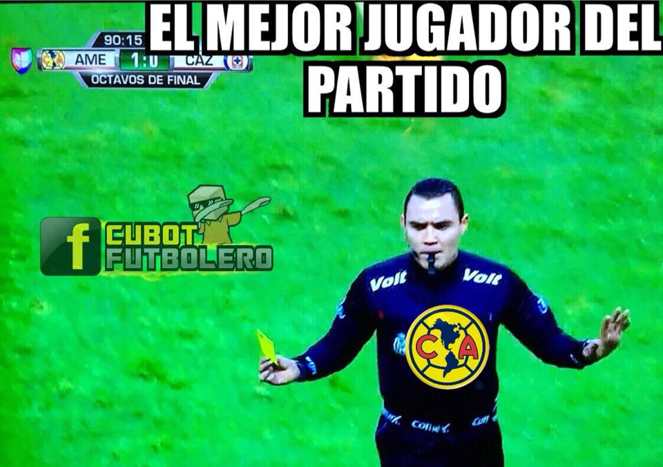 Memes del América 1-0 Cruz Azul de octavos de final de Copa MX Apertura 2017.